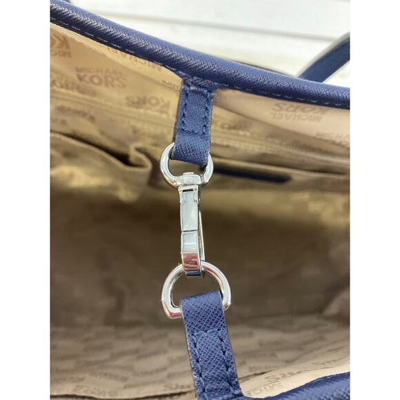 MICHAEL KORS EXTRA LARGE FLORAL PRINT LEATHER TOTE BAG - Picture 13 of 16